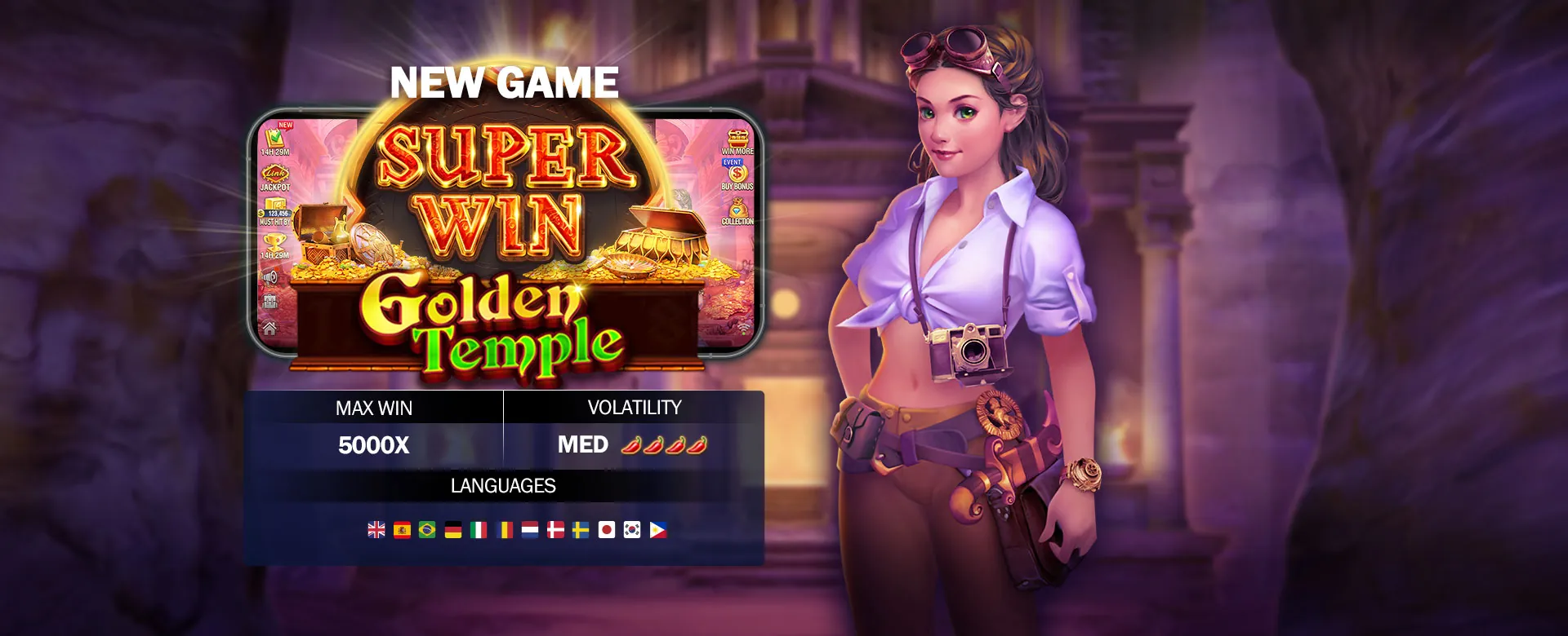 peso63 Newbie Guide Hero Image: A vibrant online casino interface with various game icons and a sports betting overlay, set against a dark, luxurious background with golden accents.